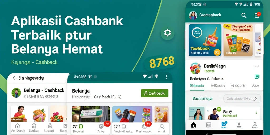 Tampilan antarmuka aplikasi Cashback 8768 yang menarik dan mudah digunakan.