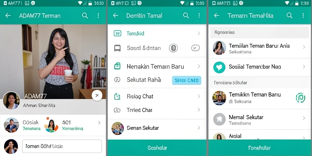 Tampilan antarmuka pengguna ADAM77 yang menarik dan fungsional.