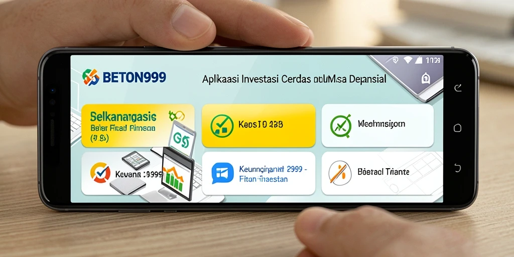 Antarmuka BETON999 yang ramah pengguna dan informatif.