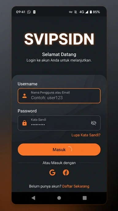 Panduan Masuk Akun svipsidn untuk Pengguna Android